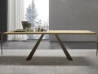 Desire fixed table with metal frame