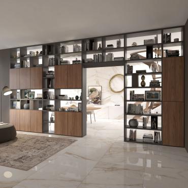 Libreria bifacciale a ponte Aliant p.32