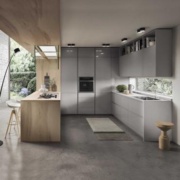 Cucina ad u per open space