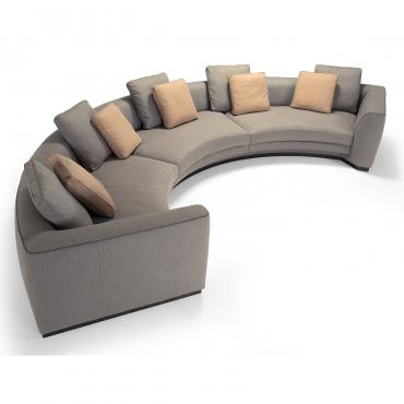 geschwungenes modulares Design-Sofa Franklin von Borzalino