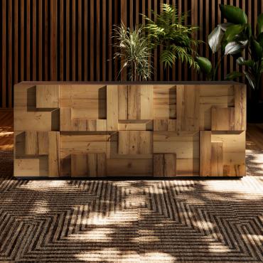 Credenza moderna in legno massello Lima