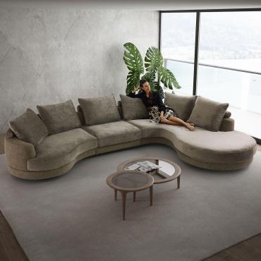 Gebogenes Ecksofa Cancun