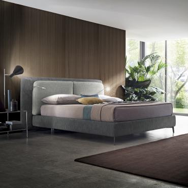 Modernes Bett mit Leselampen mit Bettrahmen Tokyo Koala