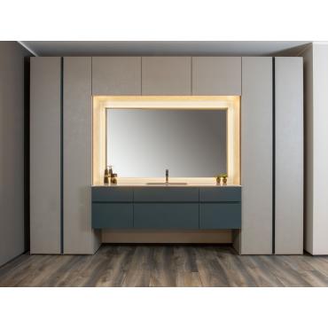 Maßgeschneiderte Badezimmermöbel mit Corian-Platten Brooklyn