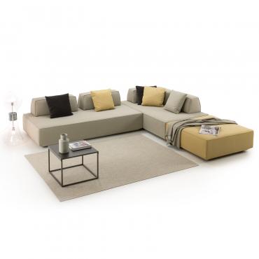 Prisma modulares Sofa mit verschiebbaren Rückenlehnen