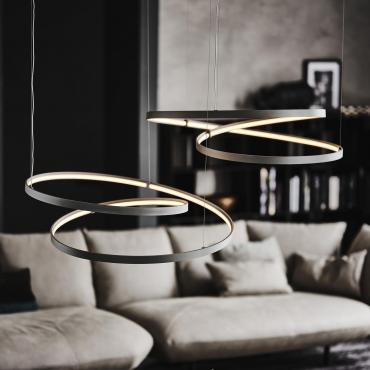 Heaven kreisförmige metallpendelleuchte von Cattelan