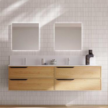Mobile bagno con doppia vasca N103 Frame