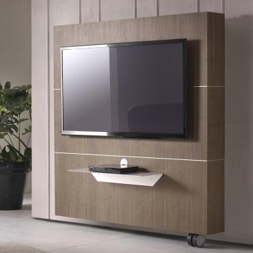 Porta tv orientabile con contenitore