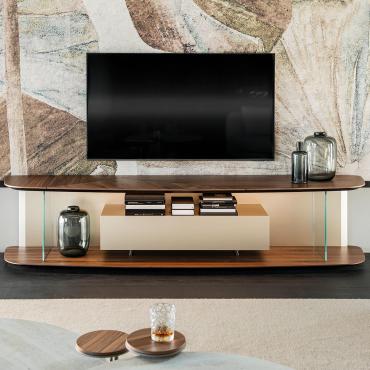 Mobile porta tv in legno alto cm 60 Altavista di Cattelan