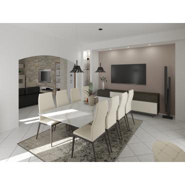 Progetto per sala da pranzo - render