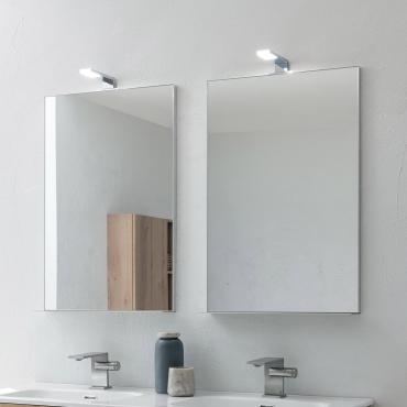 Badezimmerspiegel mit aufgesetztem Licht Wap