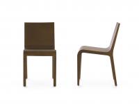 Einteiliger Stuhl aus minimalistischem Eiche Leaf Holz