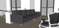 Progettazione 3D Soggiorno/Salotto - dettaglio divano