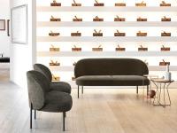 Rakel 2-Sitzer-Sofa mit passenden Sesseln, ideal für Wartezimmer oder Entspannungsecke