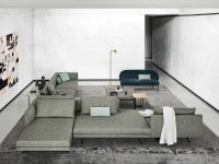 Modulares Sofa Jude bestehend aus aneinandergestellten Elemente in der Tiefe 110 cm