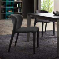 gepolsterter und abnehmbarer Stuhl Claire