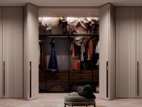 Einbauschrank Lounge Linear ideal, um den Zugang zum begehbaren Kleiderschrank zu verbergen