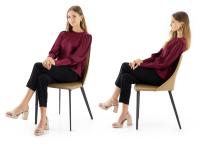 Proportionen und Sitzergonomie des Antelos-Stuhls