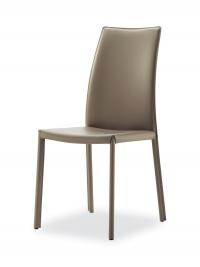 Keilir Stuhl komplett mit Leder gepolstert in der Version ohne Armlehnen