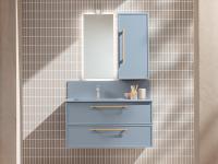 Waschtischunterschrank mit integriertem Waschbecken, individuell gestaltbar mit Doppelschubladen-, Einzelschubladen- oder Türen Frame Consolle