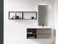Das Metallregal Atlantic / Frame verleiht jeder Badezimmereinrichtung einen modernen, industriellen Look.
