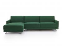 Balmoral-Sofa 289 cm, bestehend aus 194 cm langem Endstück mit 160 cm langem Doppelbett und 95 x 175 cm großer Chaiselongue