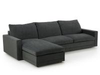 Noah Slim Lineares Sofa mit Chaiselongue und Staufach
