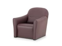 Betty gemütlicher Sessel aus Naturleder in der Farbe Carruba