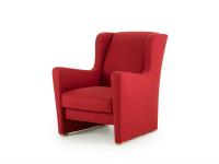 Isabel Sessel aus rotem Stoff