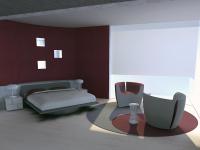 Progetto Speciale 02 - Vista letto e zona relax