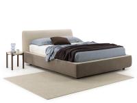 Zweifarbiges Bett mit Bettkasten Maxwell aus Stoff Aquaclean Nordic