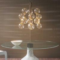 Elegante Lampe mit mundgeblasenen Glaskugeln Sofì von Bonaldo