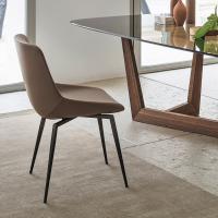 Stuhl mit 4 Metallbeinen Artika von Bonaldo