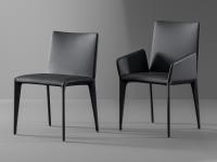 Modelle mit oder ohne Armlehnen des Filly Stuhls von Bonaldo