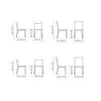Filly eleganter und moderner Stuhl von Bonaldo - Modelle ohne Armlehnen 