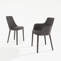 Stuhl und kl. Sessel komplett bezogen Itala von Bonaldo