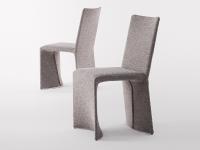 Ketch stoffbezogener Stuhl von Bonaldo, auch ohne Armlehnen erhältlich