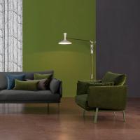 Structure Armchair Sessel kann mühelos mit dem gleichnamigen Sofa kombiniert werden, um das Wohnzimmer einzurichten