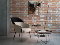 Moderner Design Sessel mit Metallbeinen Just