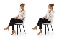 Beispiel für das Sitzen in einem Stuhl oder Sessel Vence