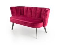 Diva Muschelförmige-Sofa, gepolstert mit Magenta roten Samt