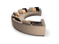Halbkreisförmiges Sofa Franklin von Borzalino 490 x 275 cm