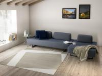 Aspen Teppich im quadratischen Modell für ein modernes Wohnzimmer