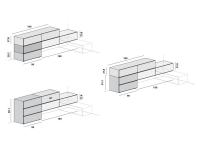 Die vielen Größen und Ausführungen, die für Mason-Schubladen-Elemente erhältlich sind, ermöglichen Ihnen verschiedene Kombinationen auf derselben Grundfläche