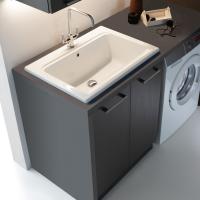 Wäscheschrank mit Waschbecken für Oasis