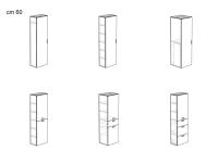 Säulenwäscheschrank Oasis - Modelle mit 60 cm Breite erhältlich