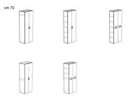 Säulenwäscheschrank Oasis - Modelle in 70 cm Breite erhältlich