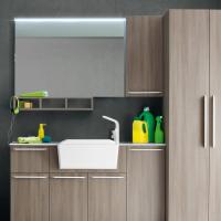 Komposition für die Waschküche mit Atlantic / Frame Slim Regalböden