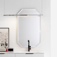 Borea vertikal geformter Badezimmerspiegel 60 H.100 cm