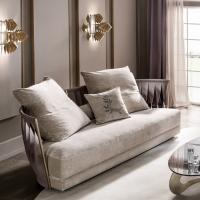Twist modernes Sofa mit gebogener Rückenlehne von Cantori, mitten im Raum platzierbar